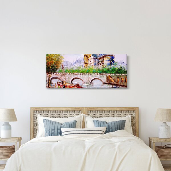 Obraz - Olejomaľba mesta (120x50 cm)