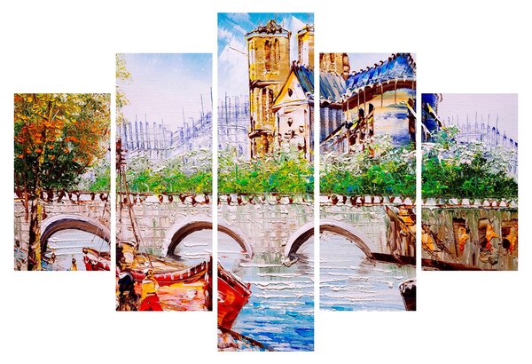 Obraz - Olejomaľba mesta (150x105 cm)
