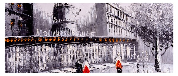 Obraz - Olejomaľba mesta II. (120x50 cm)