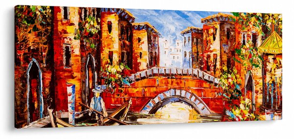 Obraz - Olejomaľba mesta III. (120x50 cm)