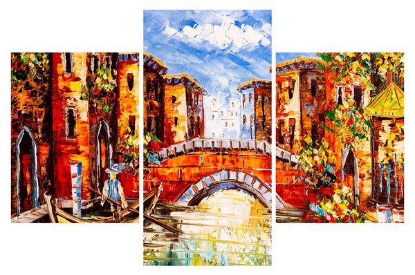 Obraz - Olejomaľba mesta III. (90x60 cm)