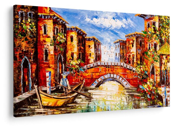 Obraz - Olejomaľba mesta III. (90x60 cm)