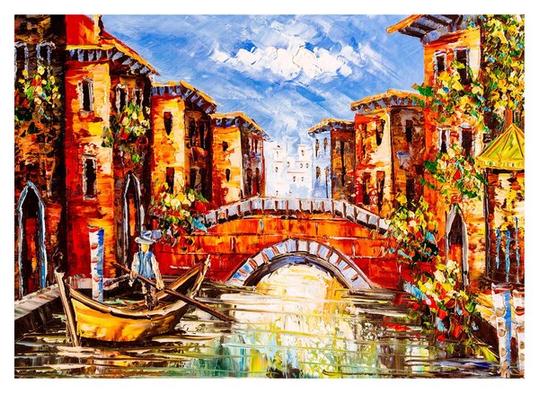 Obraz - Olejomaľba mesta III. (70x50 cm)