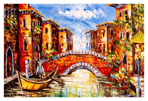 Obraz - Olejomaľba mesta III. (90x60 cm)