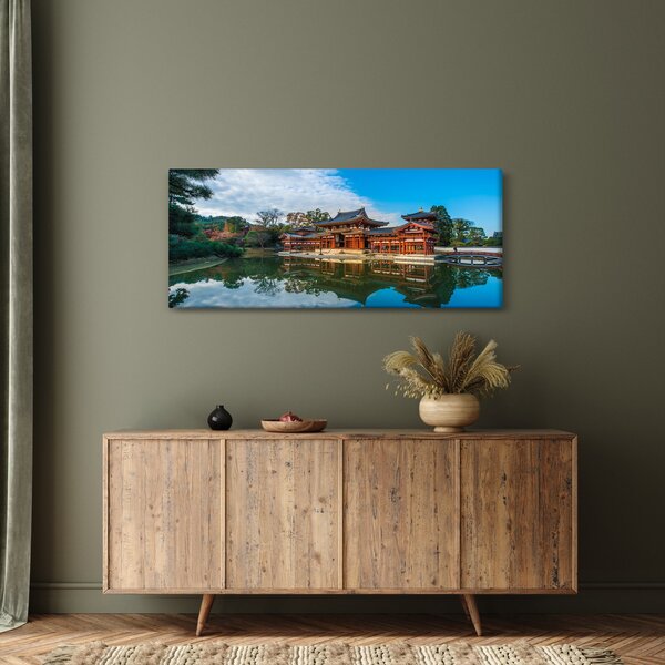 Obraz - Chrám Byodo-in, Japonsko (120x50 cm)
