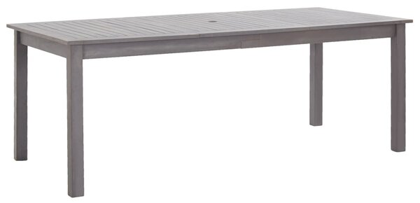 Záhradný stôl, ošúchaná sivá 200x90x74 cm, akáciový masív