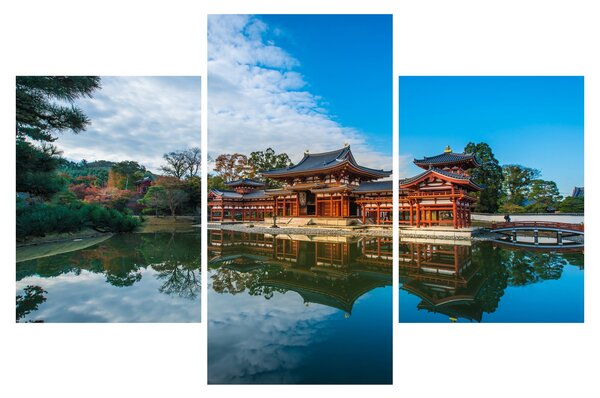 Obraz - Chrám Byodo-in, Japonsko (90x60 cm)