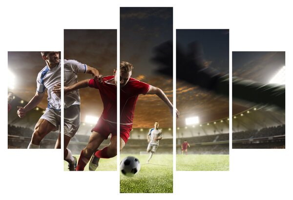 Obraz - Futbalisti v akcii (150x105 cm)
