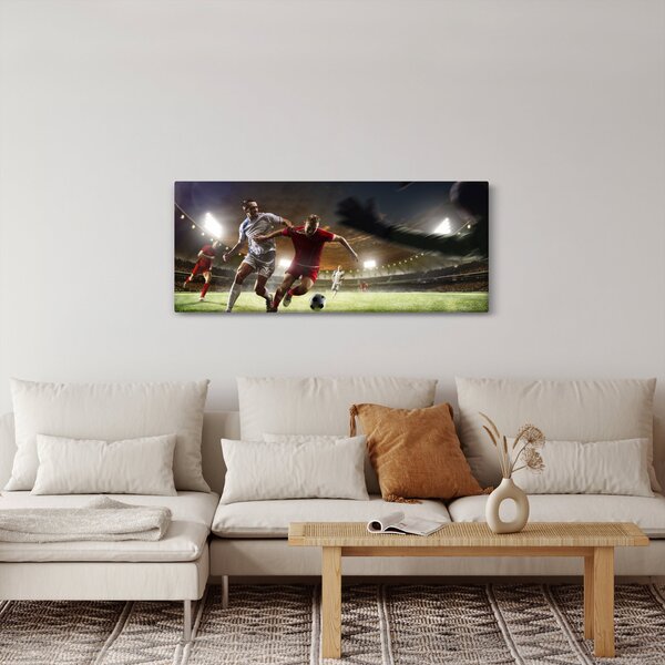 Obraz - Futbalisti v akcii (120x50 cm)