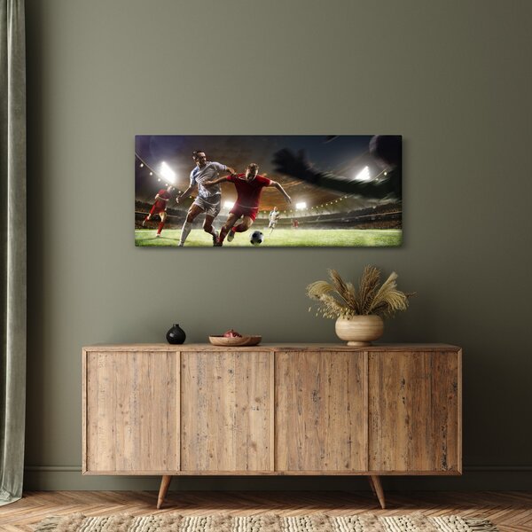 Obraz - Futbalisti v akcii (120x50 cm)