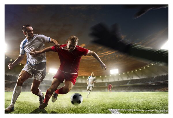 Obraz - Futbalisti v akcii (90x60 cm)