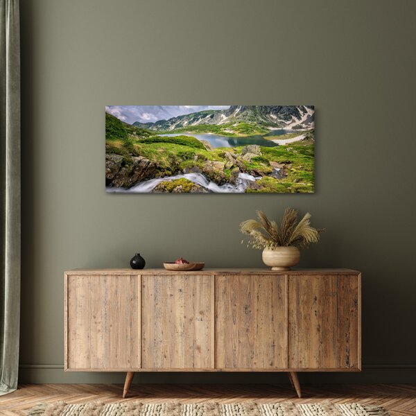 Obraz - Pohľad na horu Rila (120x50 cm)