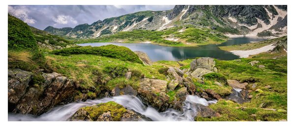 Obraz - Pohľad na horu Rila (120x50 cm)