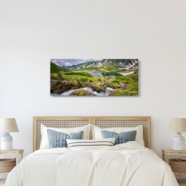 Obraz - Pohľad na horu Rila (120x50 cm)