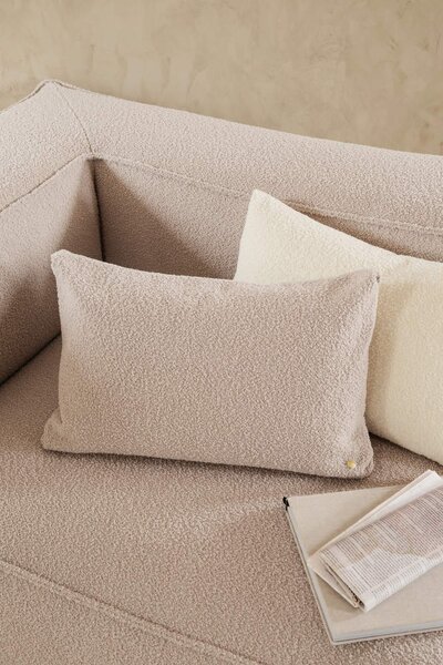 Ferm Living Vankúš Clean Wool Boucle, natural