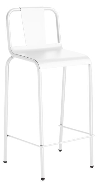 ISIMAR - Barová stolička NÁPOLES nízka - biela
