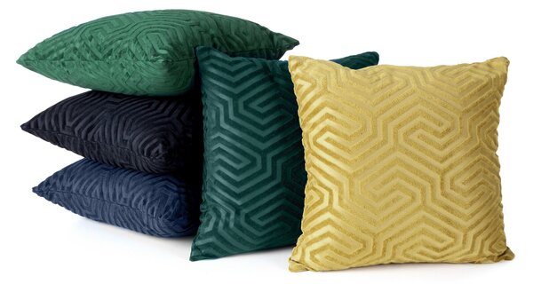 DEKORAČNÁ OBLIEČKA NA VANKÚŠ PIERRE CARDIN INGA 40X40 CM NÁMORNÍCKA MODRÁ