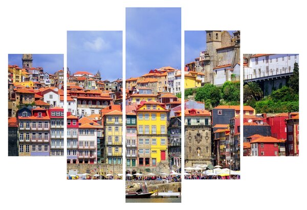 Obraz - Ribeira, Portugalsko (150x105 cm)