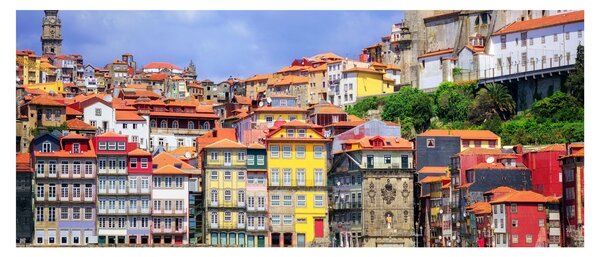 Obraz - Ribeira, Portugalsko (120x50 cm)