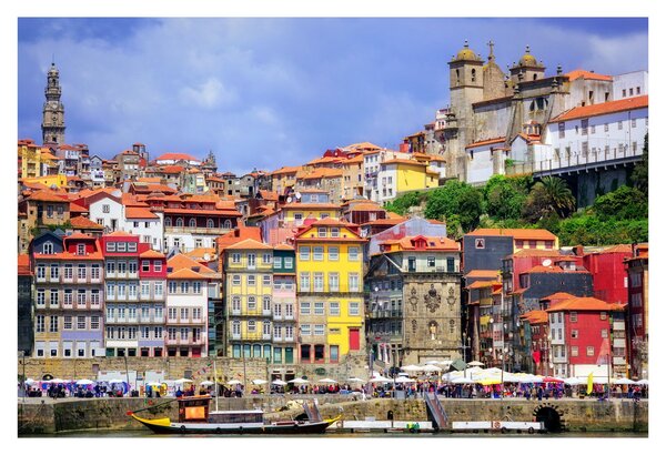 Obraz - Ribeira, Portugalsko (90x60 cm)