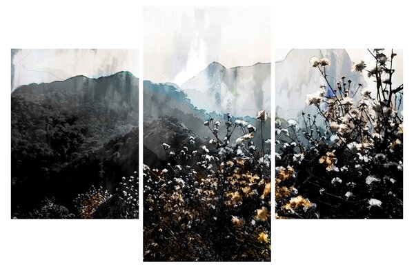 Obraz - Ilustrácie divokých kvetov (90x60 cm)