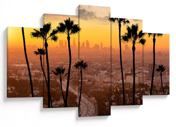 Obraz - Panorama Los Angeles (150x105 cm)