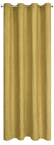 ZÁVES NA KRÚŽKOCH PIERRE CARDIN INGA 140X250 CM ZLATÁ