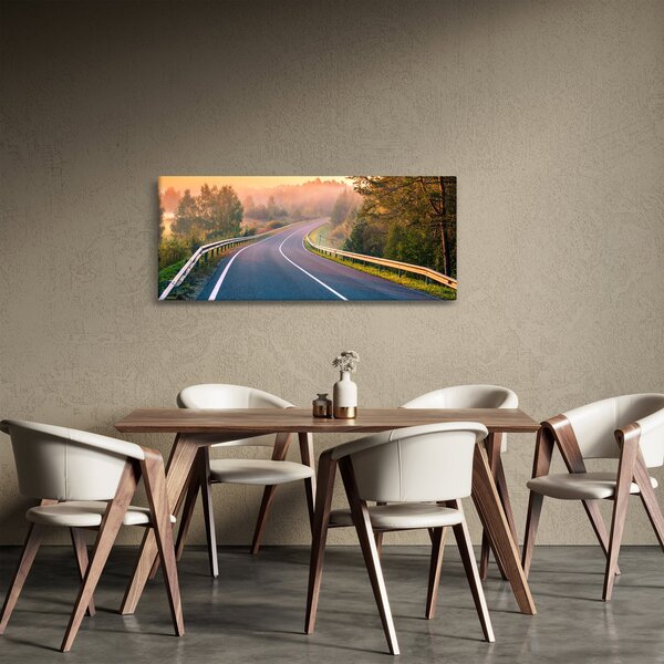 Obraz - Cesta pri východe slnka (120x50 cm)