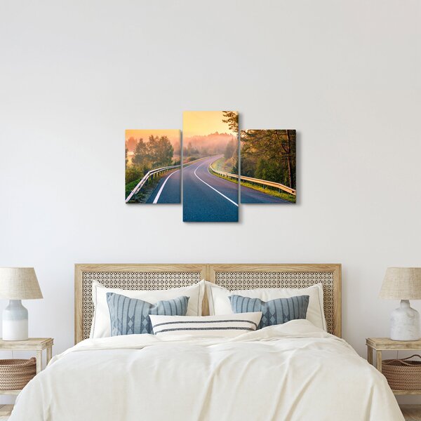 Obraz - Cesta pri východe slnka (90x60 cm)