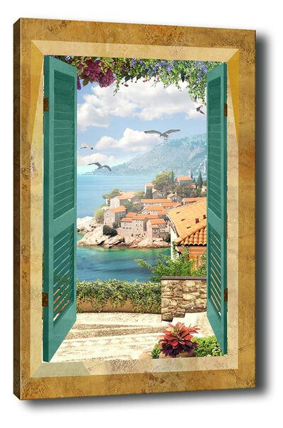 Wallity Obraz na plátne Sea view 50x70 cm