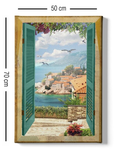 Wallity Obraz na plátne Sea view 50x70 cm