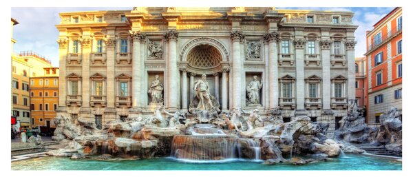 Obraz - Fontána di Trevi (120x50 cm)