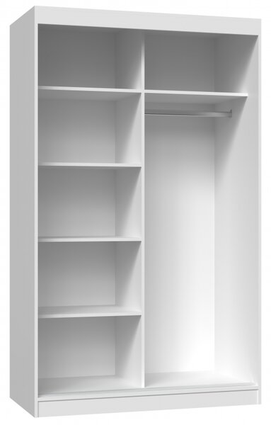 TP Living Šatníková skriňa s 2 zrkadlami IGA 120 cm antracit