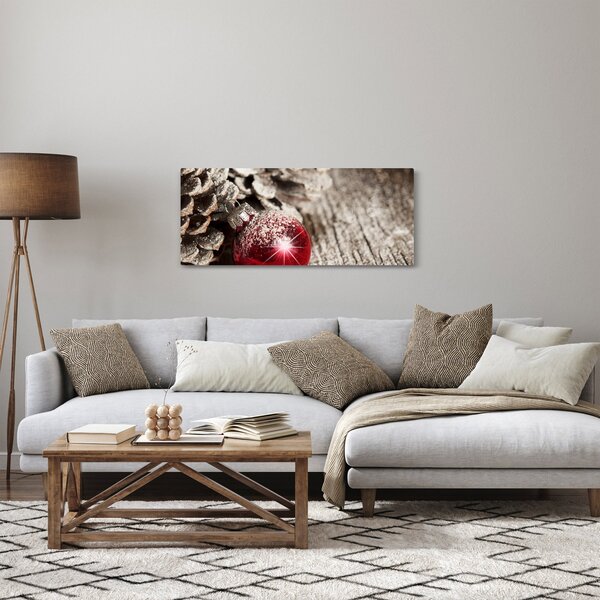 Obraz - Vianočné ozdoby (120x50 cm)