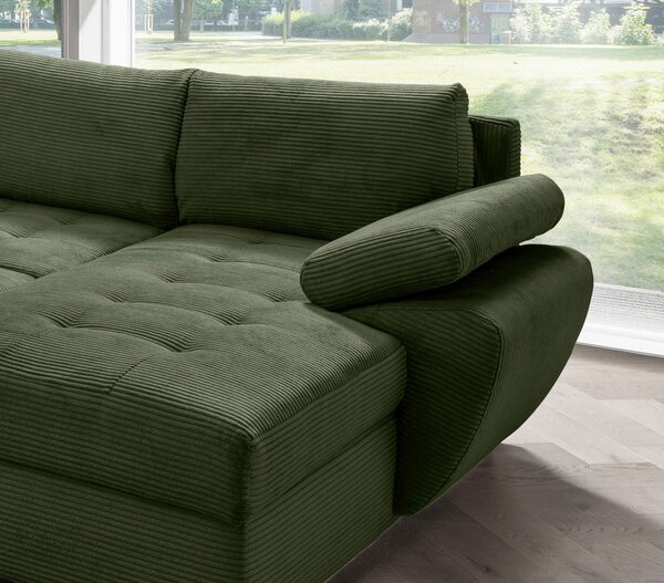 SEDACIA SÚPRAVA, textil, tmavozelená P & B - Sedačky, Online Only