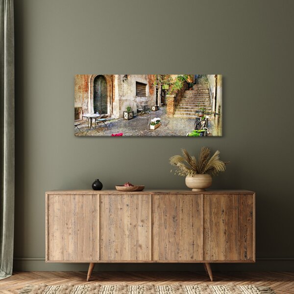Obraz - Staré ulice Ríma (120x50 cm)