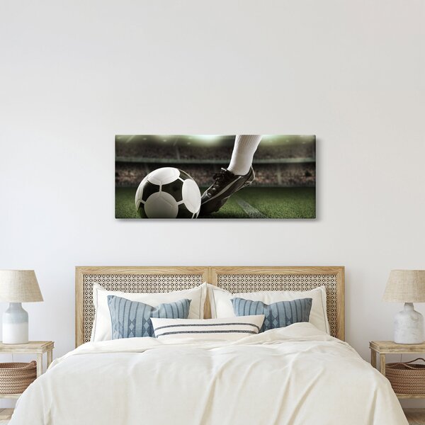 Obraz - Futbalová lopta (120x50 cm)
