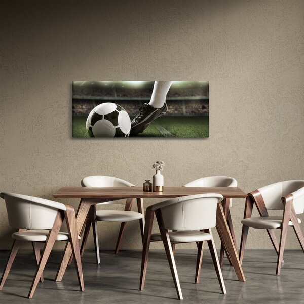 Obraz - Futbalová lopta (120x50 cm)