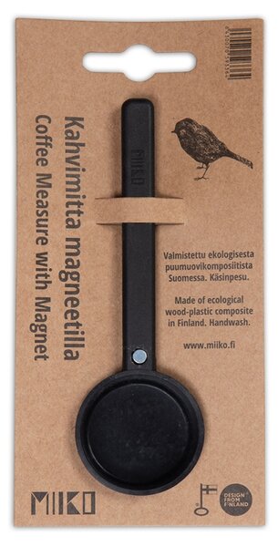 Miiko Design Odmerka na kávu, čierna / s magnetom