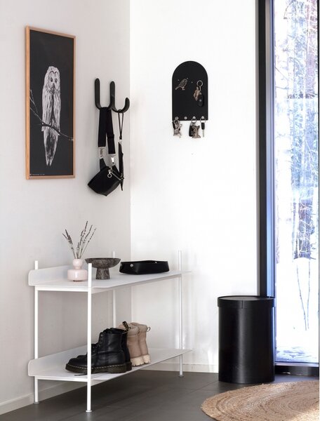 Miiko Design Magnetická tabuľa na kľúče Arch, čierna