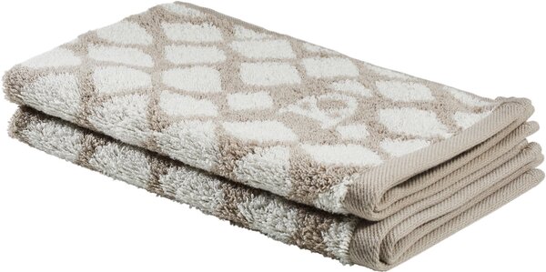 UTERÁK PRE HOSTÍ, 30/50 cm, biela, sivohnedá Dieter Knoll - Kúpeľňový textil