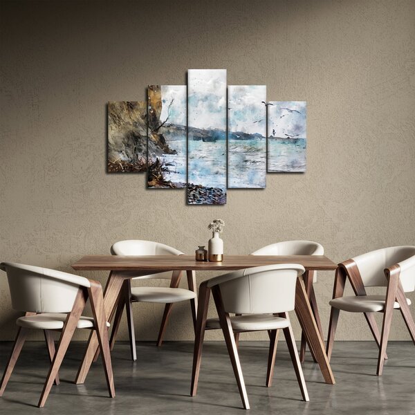 Obraz - Útes, akvarel (150x105 cm)