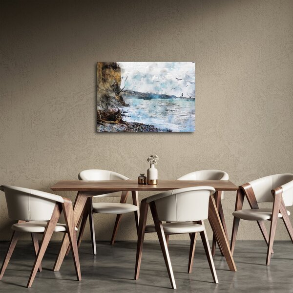 Obraz - Útes, akvarel (70x50 cm)