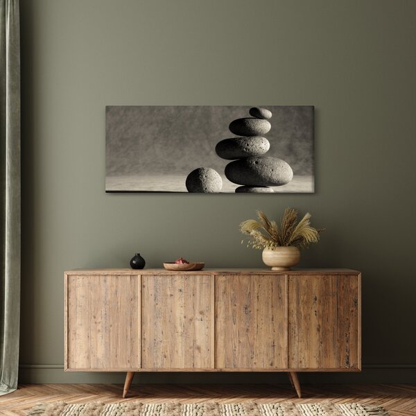 Obraz - Šedé kamene (120x50 cm)