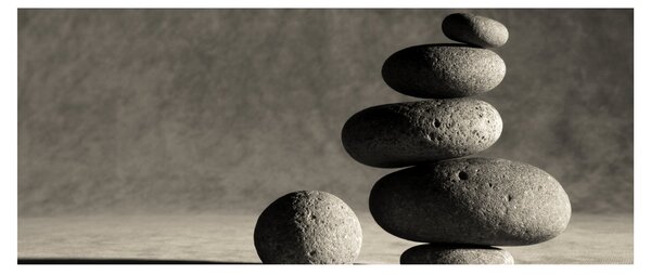Obraz - Šedé kamene (120x50 cm)