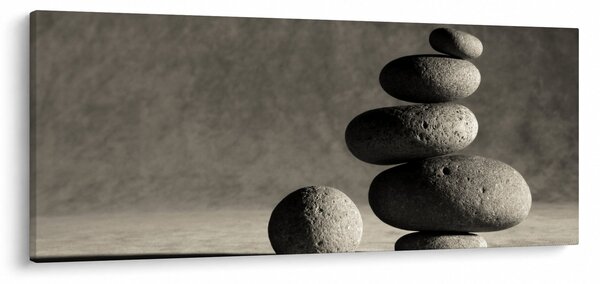 Obraz - Šedé kamene (120x50 cm)