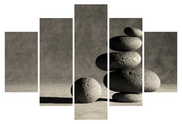 Obraz - Šedé kamene (150x105 cm)