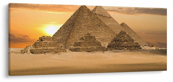 Obraz - Pyramídy (120x50 cm)