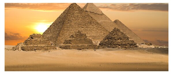 Obraz - Pyramídy (120x50 cm)