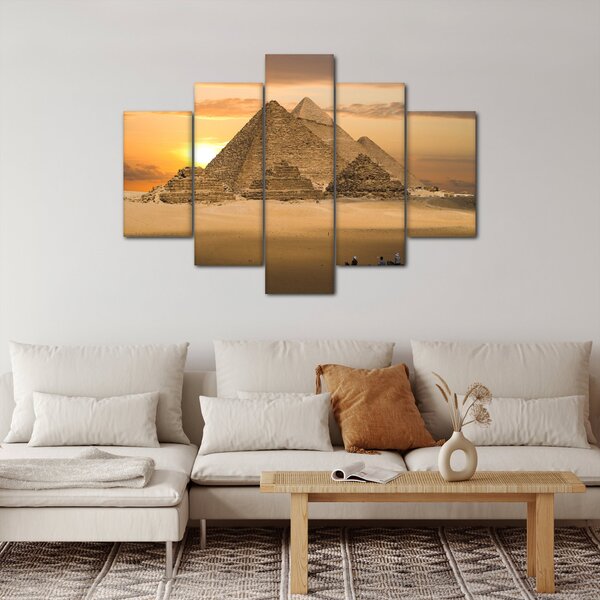 Obraz - Pyramídy (150x105 cm)